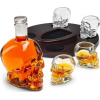 The Source InGenious Skull Decanter Set - Γυάλινο Σετ Ποτού σε Σχήμα Κρανίου με 1 x Καράφα Σερβιρίσματος με Πώμα / 4 x Ποτήρια & 1 x Δίσκος (5056327914679)