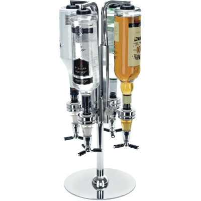 The Source Winning 4 Bottle Optic Bar Butler - Βάση με Περιστρεφόμενο Διανομέα Ποτών 4 Θέσεων / Σύστημα Σερβιρίσματος Ποτού (5055371506939)