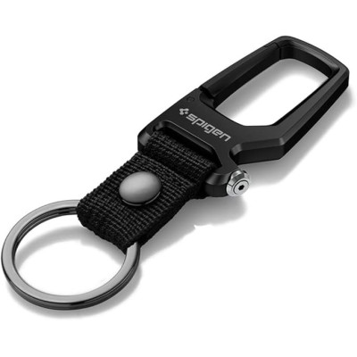 Μπρελόκ Spigen Carabiner with KeyRing Ανθεκτικό με Ανοιχτήρι Μπουκαλιών - Black (AHP06961)