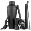 Σετ Σέικερ για Κοκτέιλ MikaMax Cocktail Shaker Set από Ανοξείδωτο Ατσάλι - Black (8719481358129)