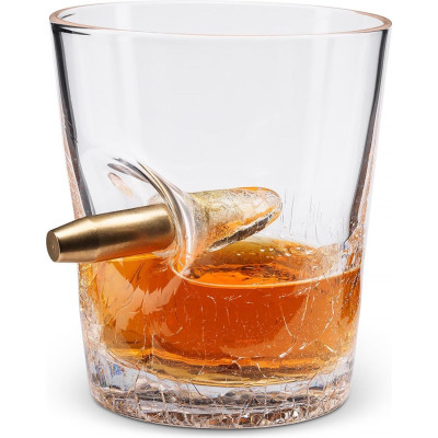Γυάλινο Ποτήρι Ποτού / Ουίσκι The Source Connoisseur Creations Shot in a Glass με Διακοσμητική Ενσωματωμένη Σφαίρα 250ml - Clear (5013313004844)