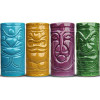 Σετ 4 Tiki Ποτήρια Κοκτέιλ MikaMax Tiki Mugs Κεραμικά για Εξωτικά Cocktails & Ποτά - 280ml (8718182079500)