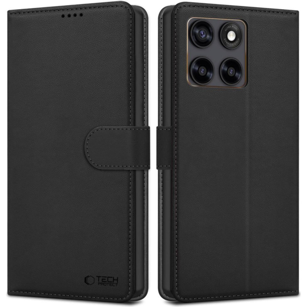 Θήκη Motorola Edge 70 Fusion / Edge 70 Fusion Plus Tech-Protect Wallet Πορτοφόλι - Black (5906302322756)