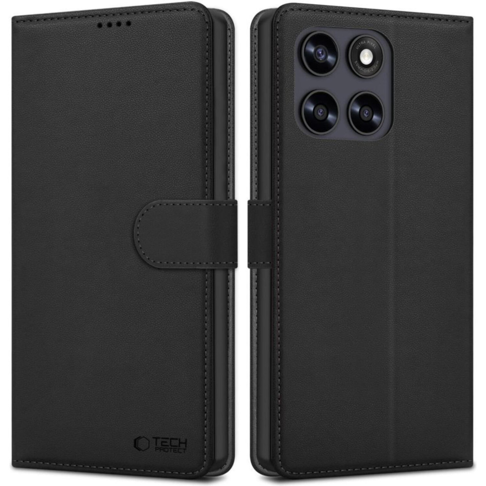 Θήκη Motorola Moto G77 / G67 Tech-Protect Wallet Πορτοφόλι - Black (5906302323258)