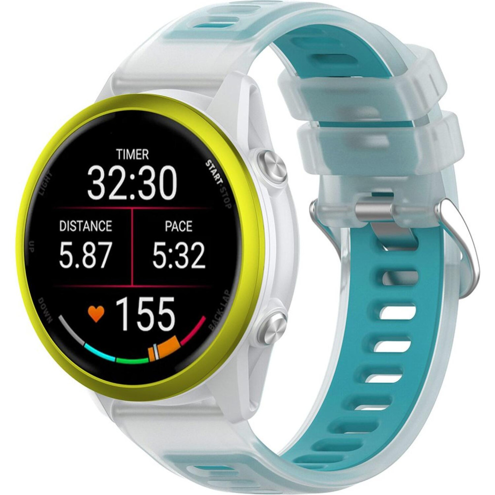 Λουράκι (20mm) Samsung Galaxy Watch FE / 7 / 6 / 5 / 5 Pro /4 (47/46/45/44/43/42/40mm) / Active / Active 2 / Huawei Watch GT 3 42mm / GT 3 Pro 43mm Techsuit Watchband W084 Σιλικόνης - Turquoise (5949419370074)