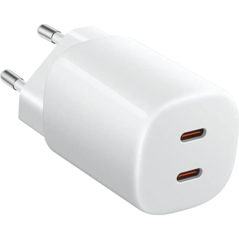 Φορτιστής Official Xiaomi Nano Turbo Power Adapter Γρήγορος Ταξιδιού / Αντάπτορας με 2 x Type-C 45W - White (BHR087OEU)