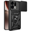 Θήκη Oppo Find X9 Techsuit CamShield Ανθεκτική με Κάλυμμα για την Κάμερα & Μεταλλικό Ring Holder - Black (5949419344464)