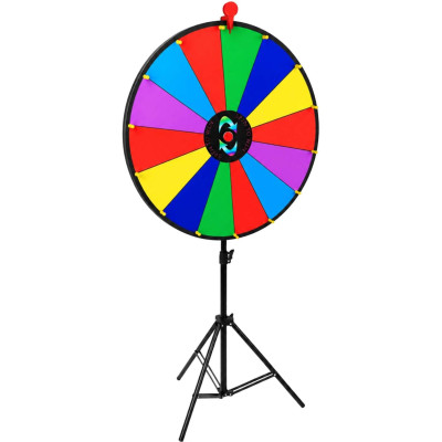 Τροχός Κλήρωσης Relaxdays 60 cm Prize Wheel με Βάση για Διαγωνισμούς & Giveaways 180 x 60 x 60 cm - Multicoloured (10053604)