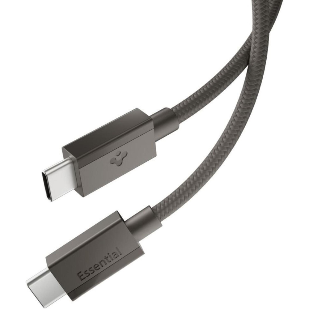 Καλώδιο Type-C Spigen Essential EB6015CC Φόρτισης & Μεταφοράς Δεδομένων σε Type-C 150cm 60W - Gunmetal (ACA10418)