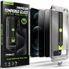 Tempered Glass iPhone 12 / 12 Pro Techsuit Privacy TitanGlass Full Cover Full Face Αντιχαρακτικό Γυαλί Προστασίας Απορρήτου Οθόνης 2 Τεμάχια - Privacy (5949419293724)