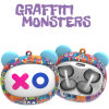 Bluetooth Ακουστικά Kiddoboo GOAT Earbuds Graffiti Monsters Ασύρματα για Παιδιά με Θήκη Φόρτισης που Αλλάζει Φάτσα - Multicolour (KBG08PNK)