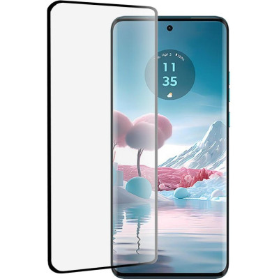 Tempered Glass Motorola Edge 40 Neo Techsuit 111D Curved Full Glue Full Face Αντιχαρακτικό Γυαλί Προστασίας Οθόνης - Black (5949419076204)