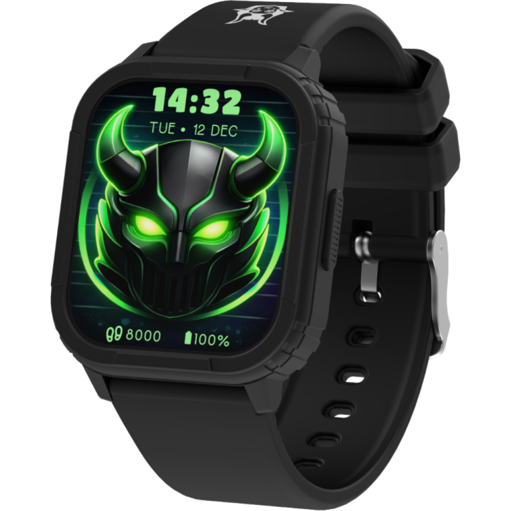 Smartwatch Kiddoboo Goat Rage Gaming Παιδικό με Οθόνη Αφής / Activity Tracker & Παιχνίδια - Black (KB019X3BLK)