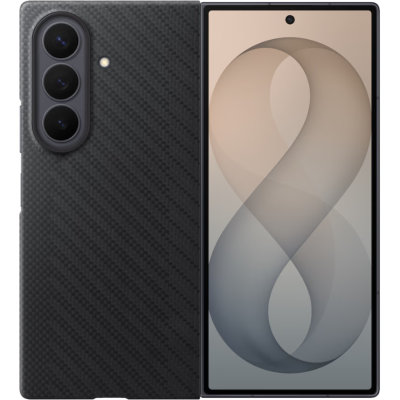 Θήκη Samsung Galaxy Z Fold8 Ultra Official Samsung Carbon Magnet Case Σκληρή με 2 x Aντιανακλαστικές Μεμβράνες Προστασίας Οθόνης - Black (EF-KF976SBEGWW)