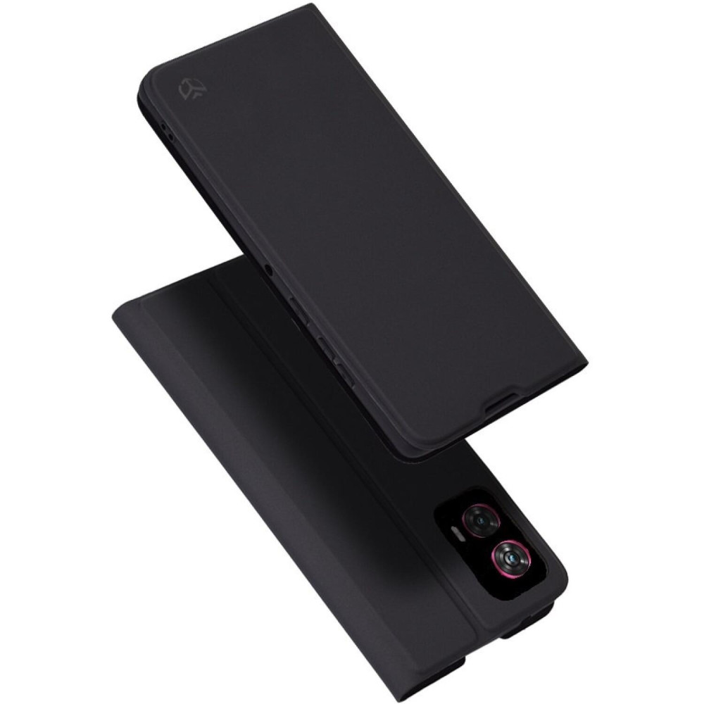 Θήκη Motorola Edge 50 Fusion Techsuit Magskin Book Πορτοφόλι από Οικολογικό Δέρμα - Black (5949419188587)