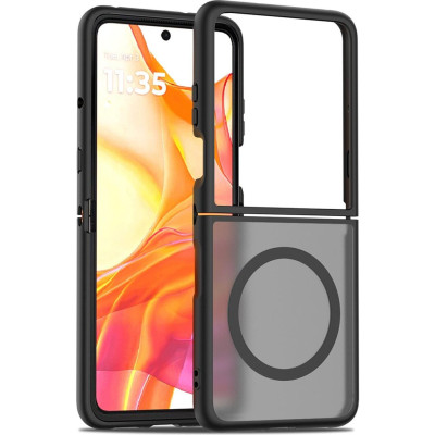 Θήκη Motorola Razr 50 Ultra / Razr 70 Plus Techsuit PureFrost Σκληρή Ημιδιάφανη με MagSafe - Frosted Black (5949419382107)