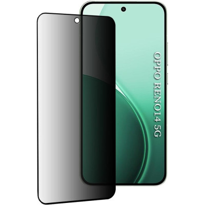 Tempered Glass Oppo Reno14 Techsuit 111D Privacy Full Glue Full Face Αντιχαρακτικό Γυαλί Προστασίας Απορρήτου Οθόνης - Black (5949419349315)