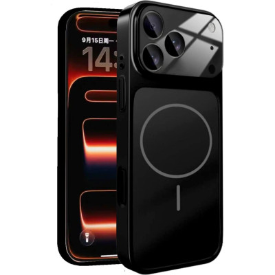 Θήκη iPhone 17 Pro Max Bodycell AG Glass Σκληρή με MagSafe & Ενσωματωμένο Tempered Glass Κάμερας - Black (5206015087455)