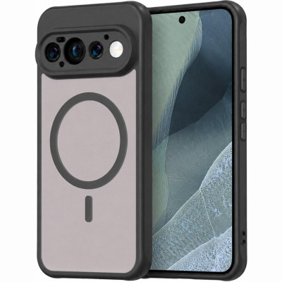 Θήκη Google Pixel 11 Pro Techsuit HaloFrost II MagSafe Σκληρή Ημιδιάφανη με MagSafe - Black (5949419382619)