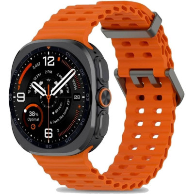 Λουράκι Samsung Galaxy Watch Ultra2 / Ultra1 2026 / 2025 / 2024 47mm Tech-Protect Iconband Pro Σιλικόνης - Orange (5906302325870)