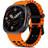 Λουράκι Samsung Galaxy Watch Ultra2 / Ultra1 2026 / 2025 / 2024 47mm Tech-Protect Iconband Pro Σιλικόνης - Orange / Black (5906302325894)