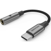 Αντάπτορας Ήχου Spacecase SoundLink Type-C (Male) σε 3.5mm Jack Aux (Female) με DAC Τσιπ - Space Gray (5905719141462)