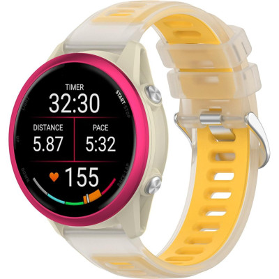 Λουράκι (20mm) Samsung Galaxy Watch FE / 7 / 6 / 5 / 5 Pro /4 (47/46/45/44/43/42/40mm) / Active / Active 2 / Huawei Watch GT 3 42mm / GT 3 Pro 43mm Techsuit Watchband W084 Σιλικόνης - Yellow (5949419370098)