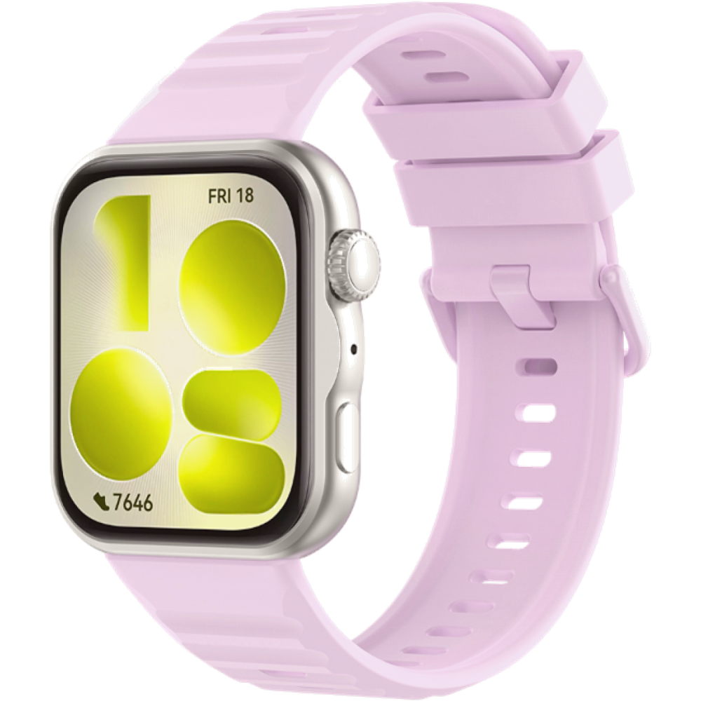 Λουράκι Huawei Watch Fit 5 Pro Techsuit Watchband W082 Σιλικόνης - Lavender (5949419373693)