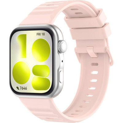 Λουράκι Huawei Watch Fit 5 Pro Techsuit Watchband W082 Σιλικόνης - Pink (5949419373747)