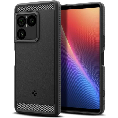 Θήκη Sony Xperia 1 VIII Spigen Rugged Armor Ανθεκτική Σιλικόνης - Matte Black (ACS11315)