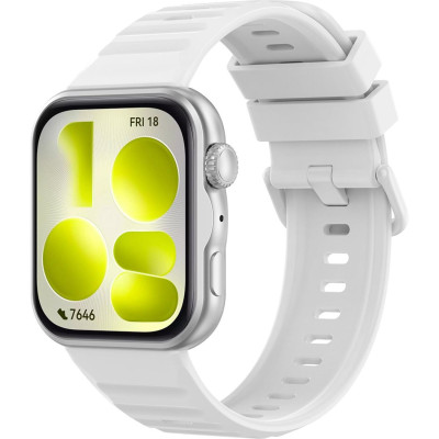 Λουράκι Huawei Watch Fit 5 Pro Techsuit Watchband W082 Σιλικόνης - White (5949419373754)