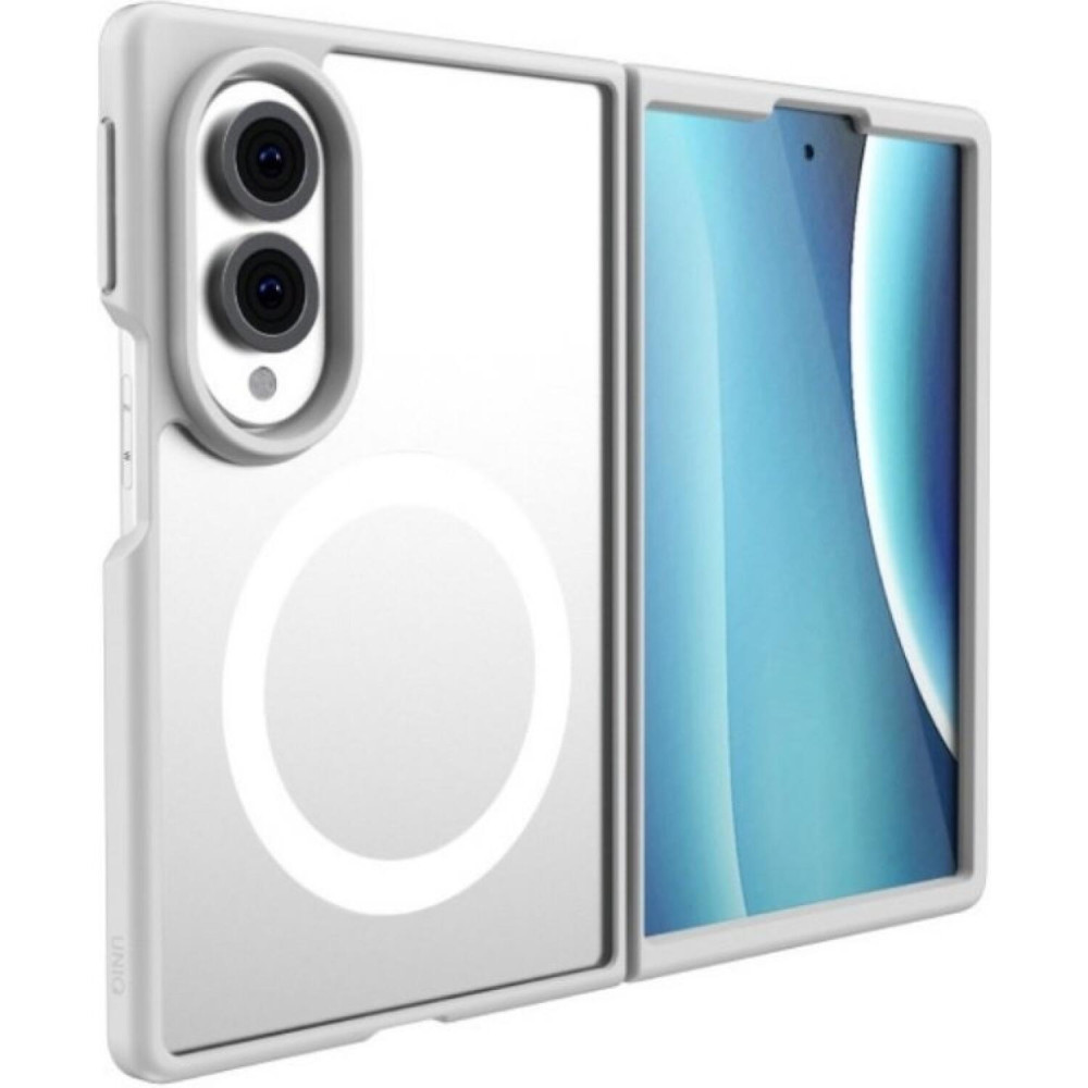 Θήκη Samsung Galaxy Z Fold8 Uniq Veren AF MagClick Ανθεκτική Ημιδιάφανη με MagSafe - White (UNIQ-GZFOLDW-VERNAFMCFST)