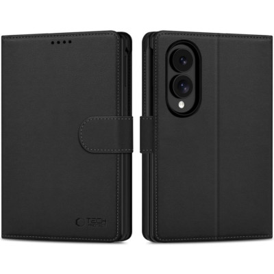 Θήκη Samsung Galaxy Z Fold8 Tech-Protect Wallet Πορτοφόλι από Οικολογικό Δέρμα - Black (5906302324545)