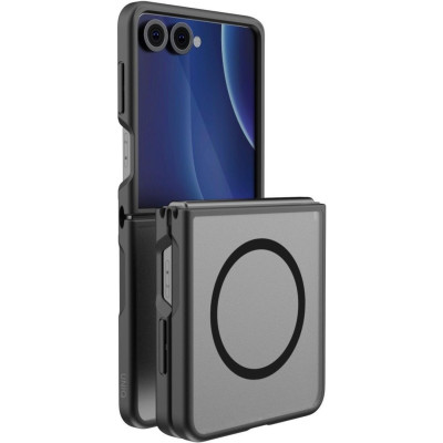 Θήκη Samsung Galaxy Z Flip8 Uniq Veren AF MagClick Ανθεκτική Ημιδιάφανη με MagSafe - Black (UNIQ-GZFLIP8-VERNAFMSFST)