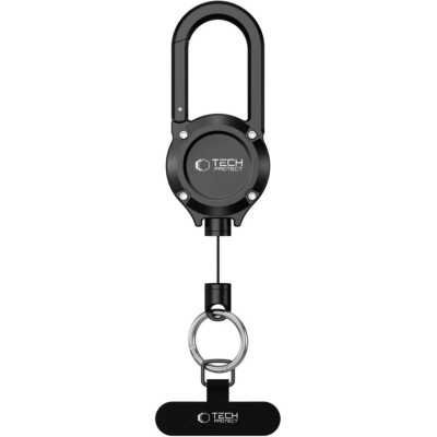 Λουράκι Ασφαλείας Κινητού Tech-Protect ATH02 UrbanLoop Pro Anti Theft Holder Μεταλλικό Αντικλεπτικό με Μπρελόκ - Black (5906302324477)