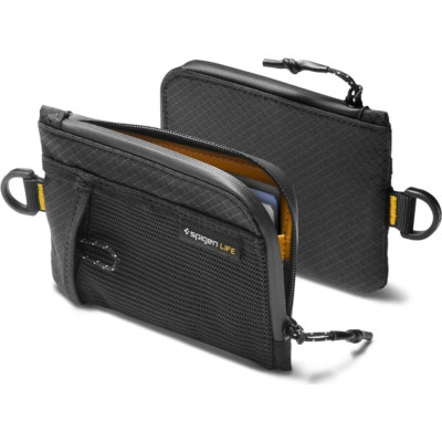 Αντικλεπτική Θήκη / Πορτοφόλι Καρτών Spigen LF300 Soft Card Holder με Προστασία RFID - Black (AFA11229)