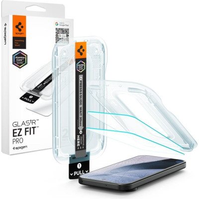 Tempered Glass Google Pixel 11 Pro XL Spigen GLAS.tR EZ Fit Pro AluminaCore 10H+ Ανθεκτικό Αντιχαρακτικό Γυαλί Προστασίας Οθόνης 2 Τεμάχια - Clear (AGL11485)