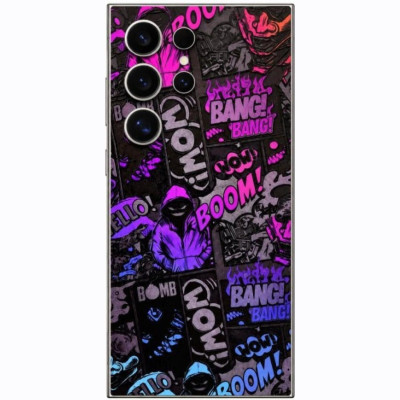 Αυτοκόλλητο Skin Προστασίας Πλάτης Samsung Galaxy S24 Ultra Gams Premium Vinyl Skin Back Plate - 3D Neonbomb (GAMS-VNL-SKIN-3DNB-002-201)