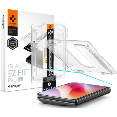 Tempered Glass iPhone Duo Spigen GLAS.tR EZ Fit Pro HD AluminaCore Ανθεκτικό Αντιχαρακτικό Γυαλί Προστασίας Εξωτερικής Οθόνης - Clear (AGL12014)