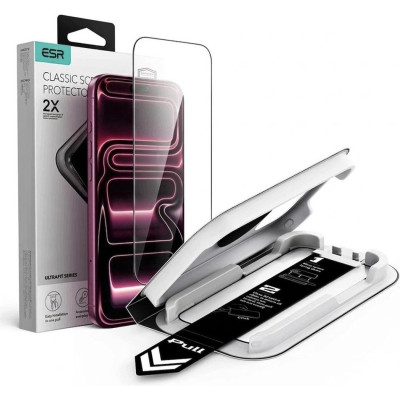 Tempered Glass iPhone 18 Pro / 17 Pro ESR UltraFit Classic Full Face Αντιχαρακτικό Γυαλί Προστασίας Οθόνης - Black (4894240306727)