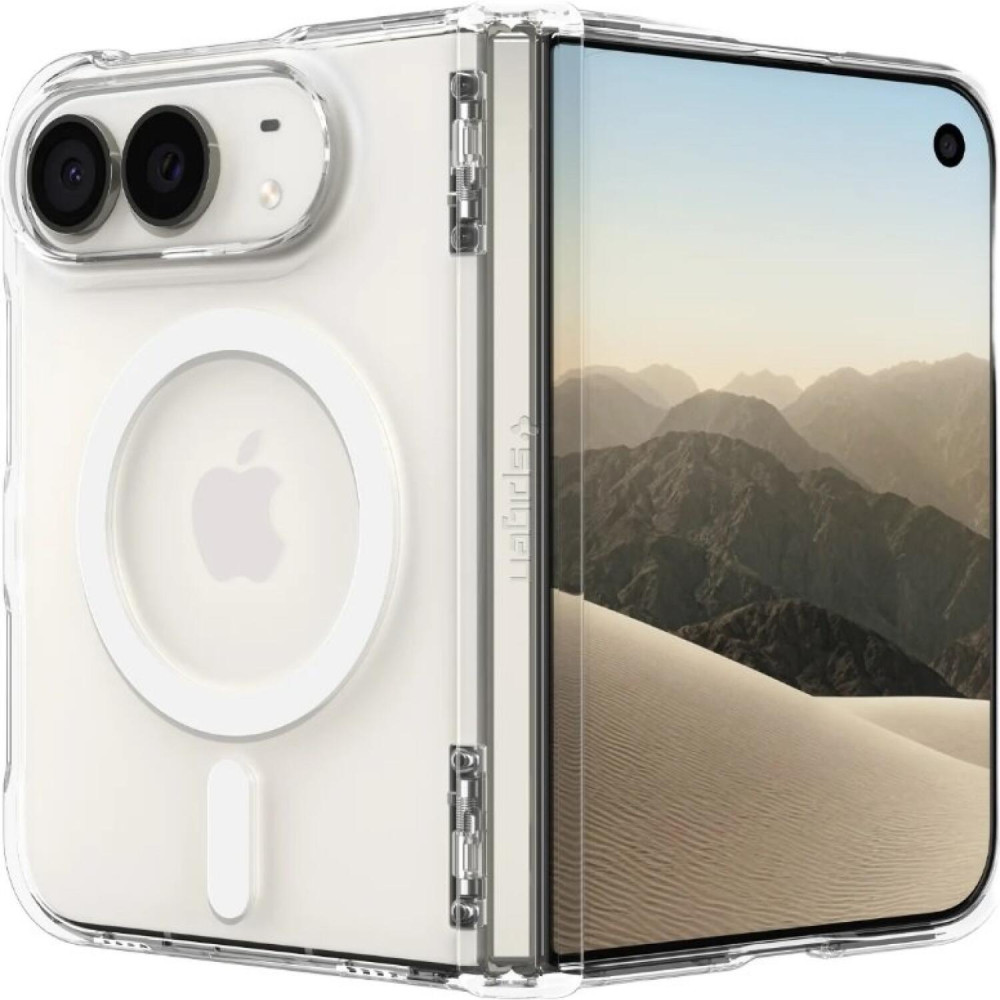 Θήκη iPhone Duo Spigen Ultra Hybrid Pro MagFit Σκληρή με MagSafe - Clear / White (ACS11688)