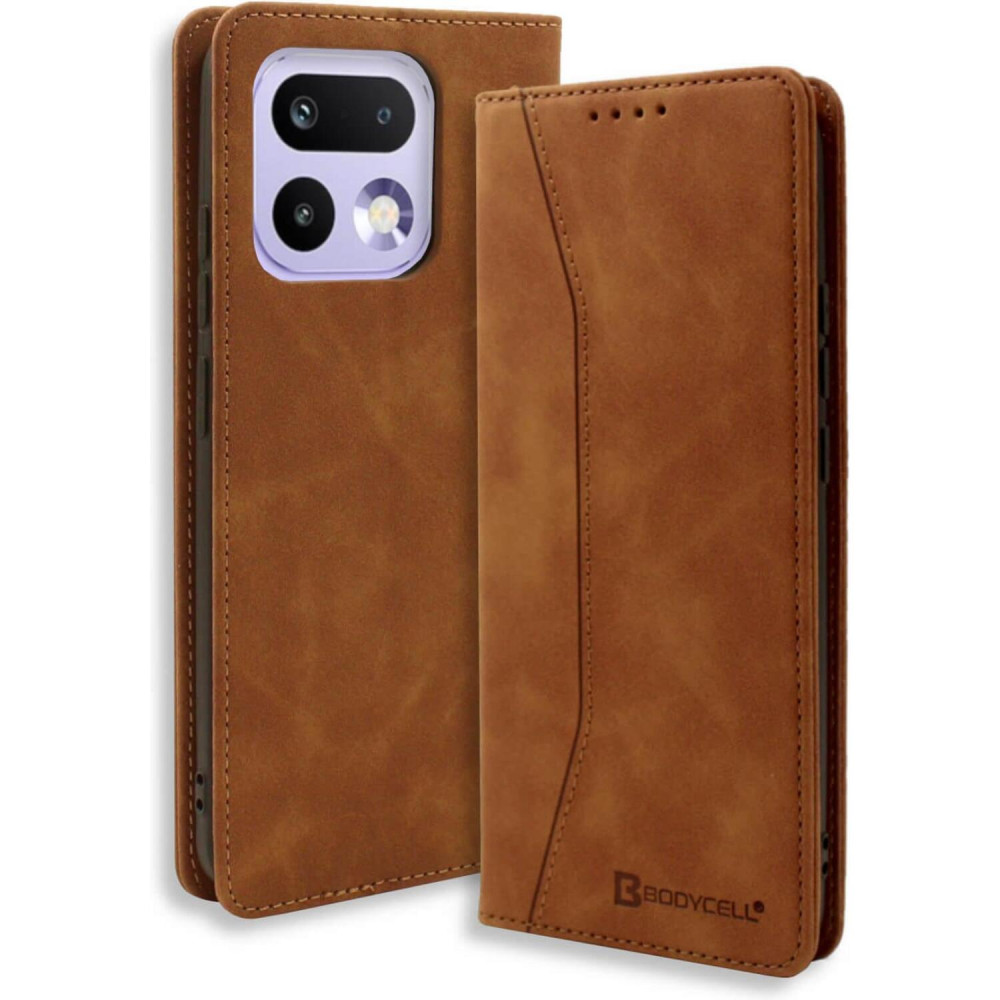 Θήκη Realme 16 Pro Bodycell Book Case Πορτοφόλι - Brown (5206015086991)