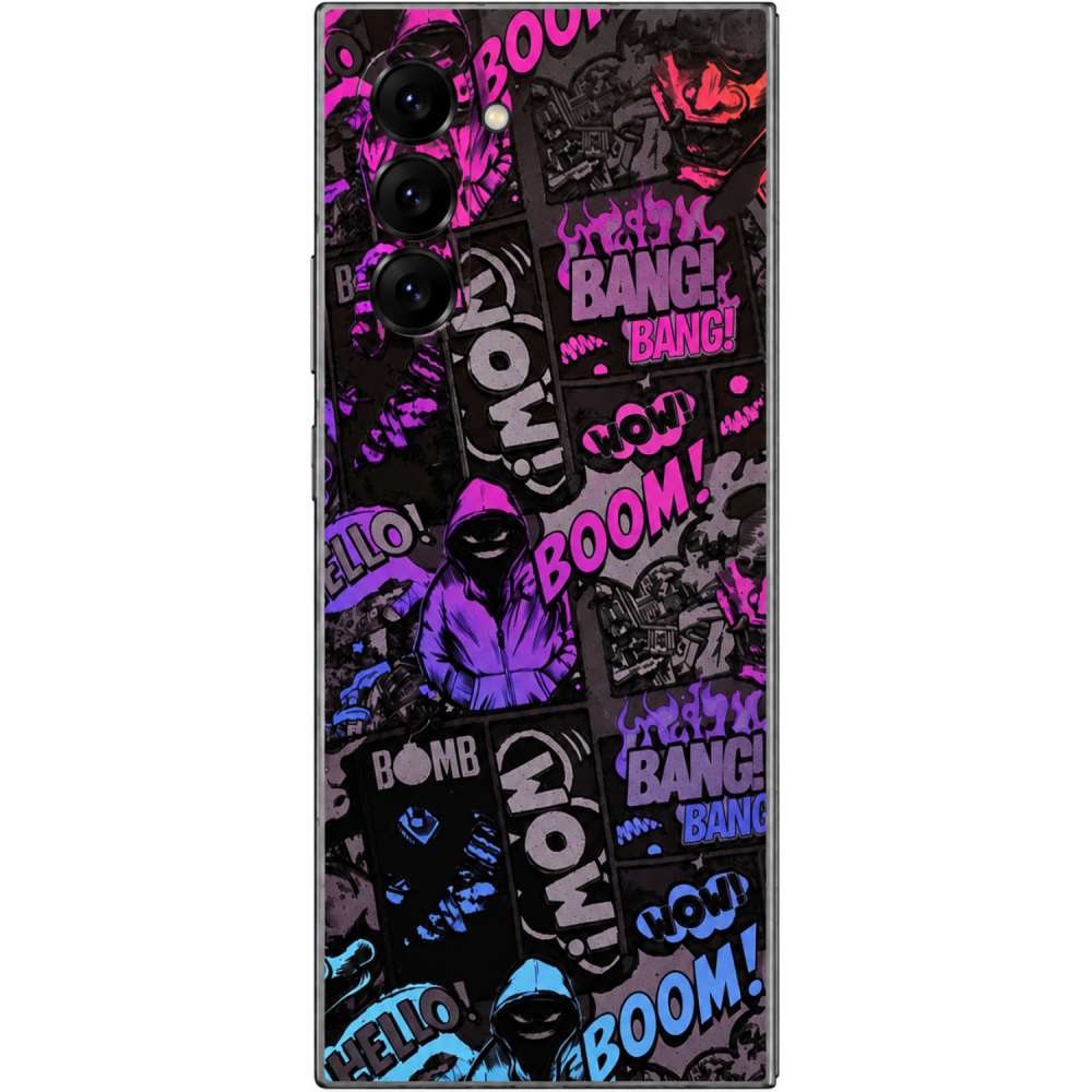 Αυτοκόλλητο Skin Προστασίας Πλάτης Samsung Galaxy Z Fold6 Gams Premium Vinyl Skin Back Plate - 3D Neonbomb (GAMS-VNL-SKIN-3DNB-002-210)