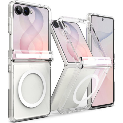 Θήκη Samsung Galaxy Z Flip8 Ringke Fusion Flap Magnetic Ανθεκτική Σκληρή με MagSafe - Clear (8800328819405)
