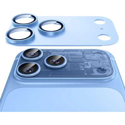 Tempered Glass iPhone 18 Pro Max ESR Armorite Pro Camera Lens Protector Αντιχαρακτικό Γυαλί Προστασίας για Φακό Κάμερας με Μεταλλικό Πλαίσιο - Blue (4894240306413)