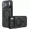 Θήκη iPhone 18 Pro Max / 17 Pro Max Techsuit PureFrost Σκληρή Ημιδιάφανη με MagSafe - Frosted Black (5949419380554)