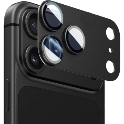 Tempered Glass iPhone 18 Pro Max Vivid Metallic Camera Lens Protector Αντιχαρακτικό Γυαλί Προστασίας για Φακό Κάμερας με Μεταλλικό Πλαίσιο - Black (VIVGGS000117)