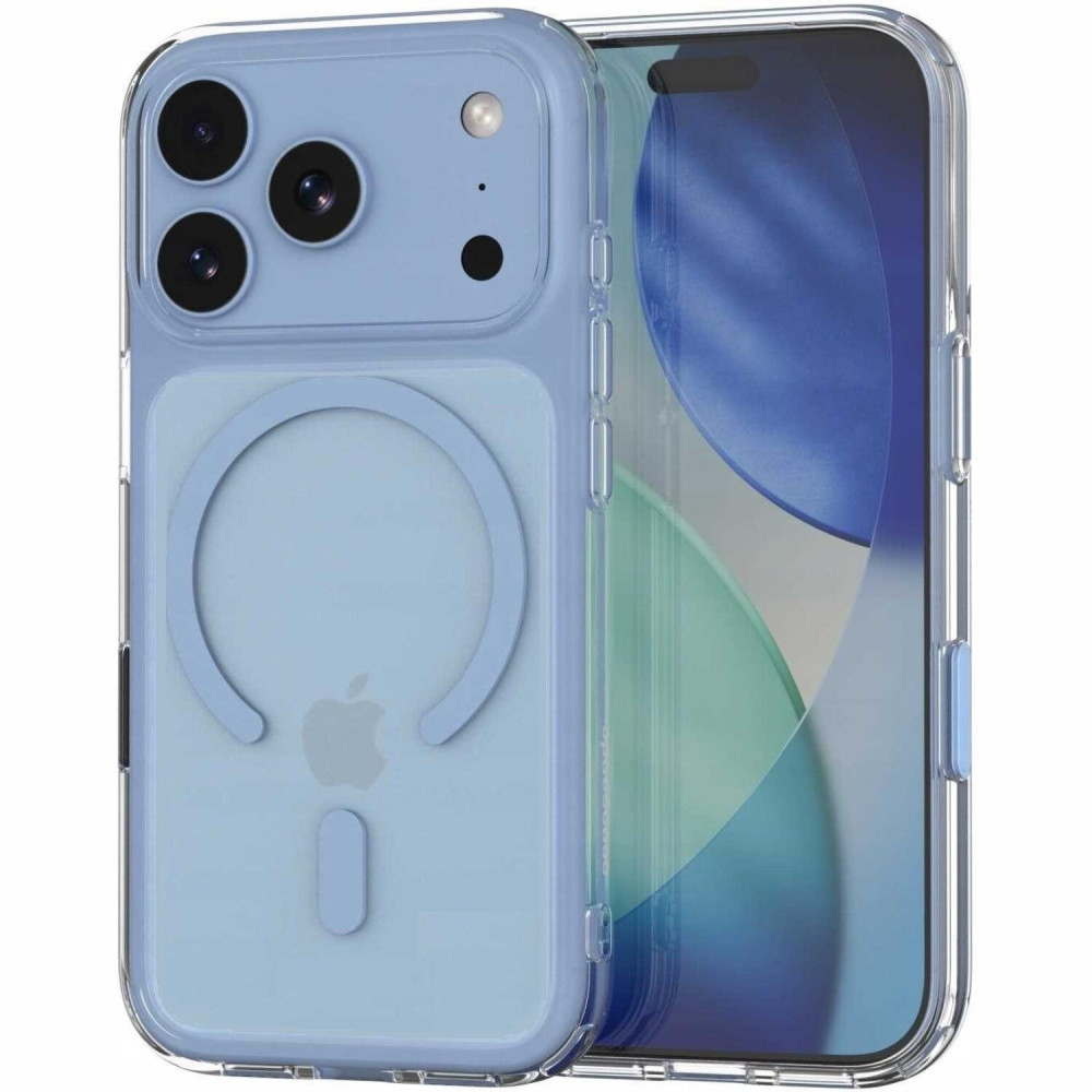 Θήκη iPhone 18 Pro / 17 Pro Spacecase Clear MagSafe Σκληρή Διάφανη με MagSafe - Light Blue (5905719144180)