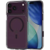 Θήκη iPhone 18 Pro Max / 17 Pro Max Spacecase Clear MagSafe Σκληρή Διάφανη με MagSafe - Dark Cherry (5905719144210)