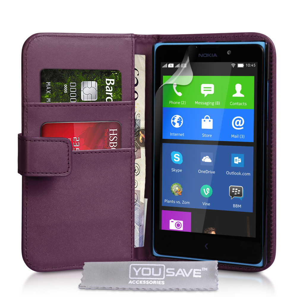 Θήκη Nokia XL - Πορτοφόλι by YouSave (Z498)